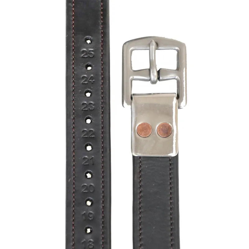 Henry James Precision Calfskin Stirrup Leathers - Havana Brown